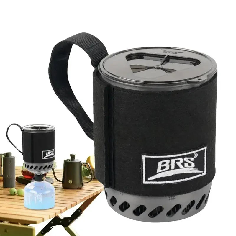 Jet Boiler Camping Stove Kit Portable Heat Exchanger Gas Stove Black-1