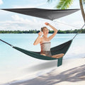 2-in-1 Camping Hammock with Waterproof Tarp & Mosquito Net 440lbs Capacity Lightweight Hammock for Backpacking Travel